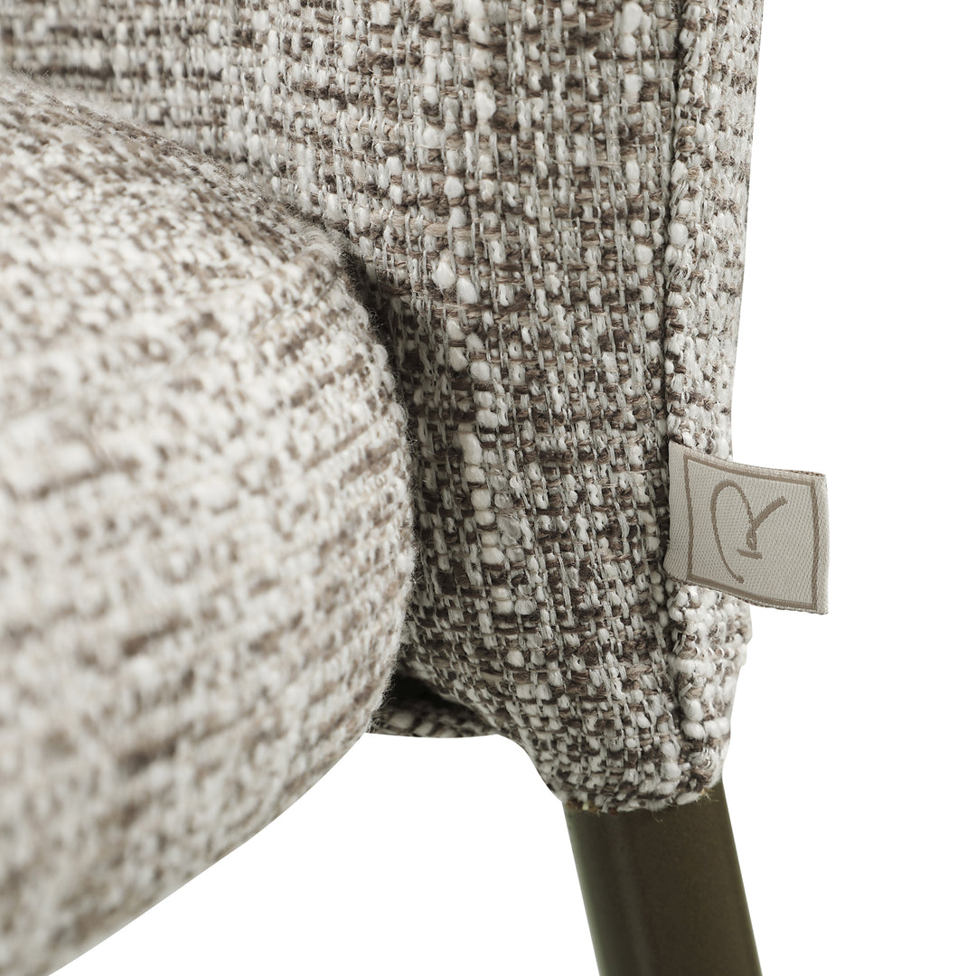 Eetkamerstoel Stacker  earth tweed fire retardant (Set of 2)