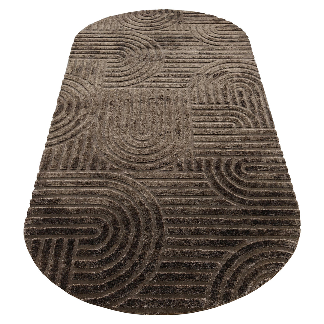 Vloerkleed Liff dark brown 200x350