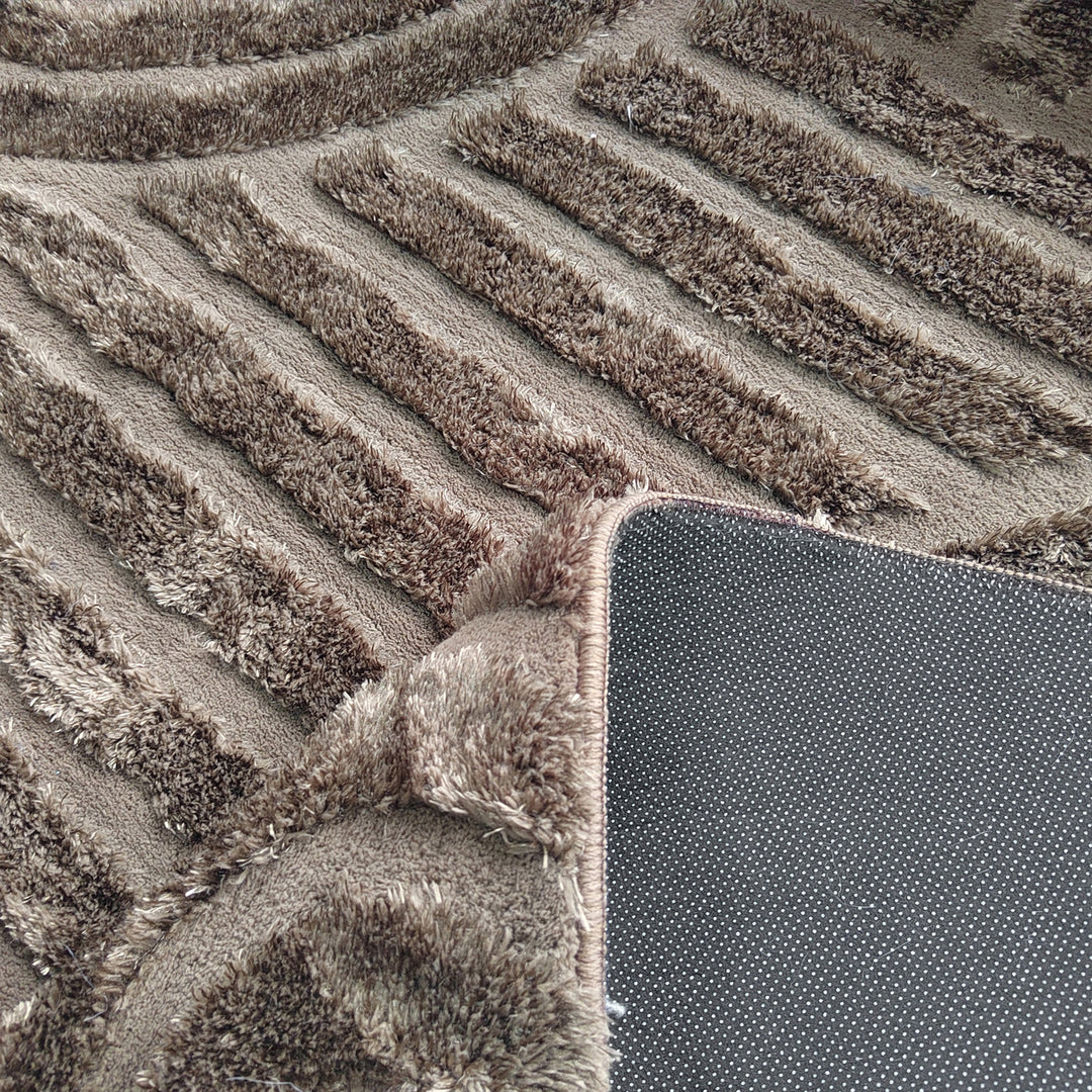 Vloerkleed Liff dark brown 200x350