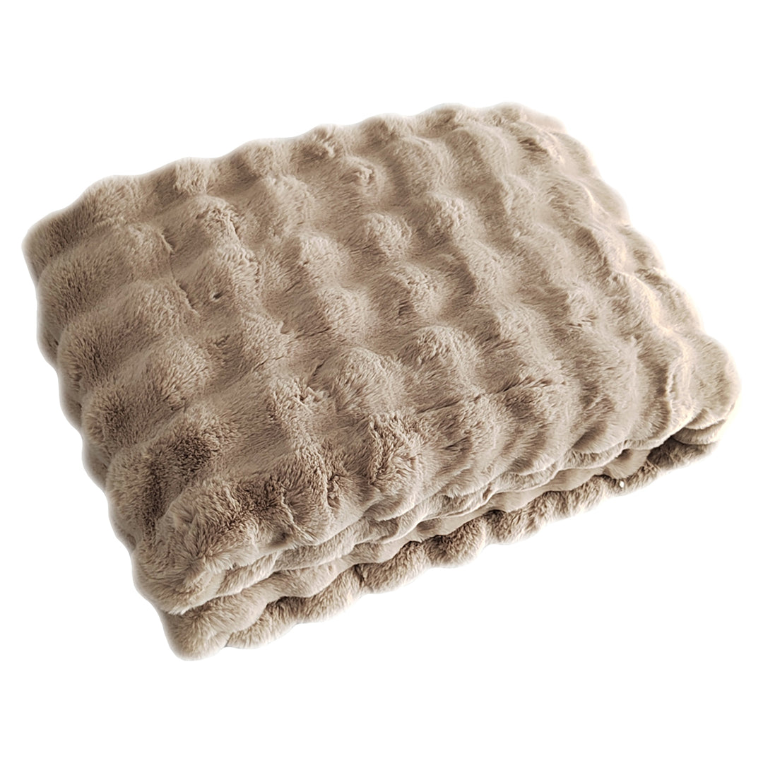 Plaid Nordic Plush beige 150x200