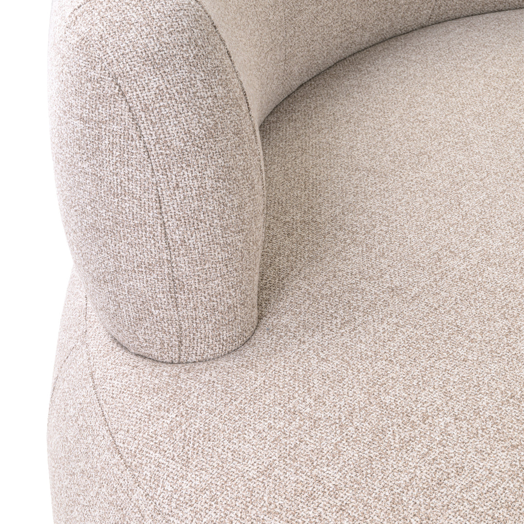 Eetkamer bank Sorrobon cayenne brown round (Set of 2)