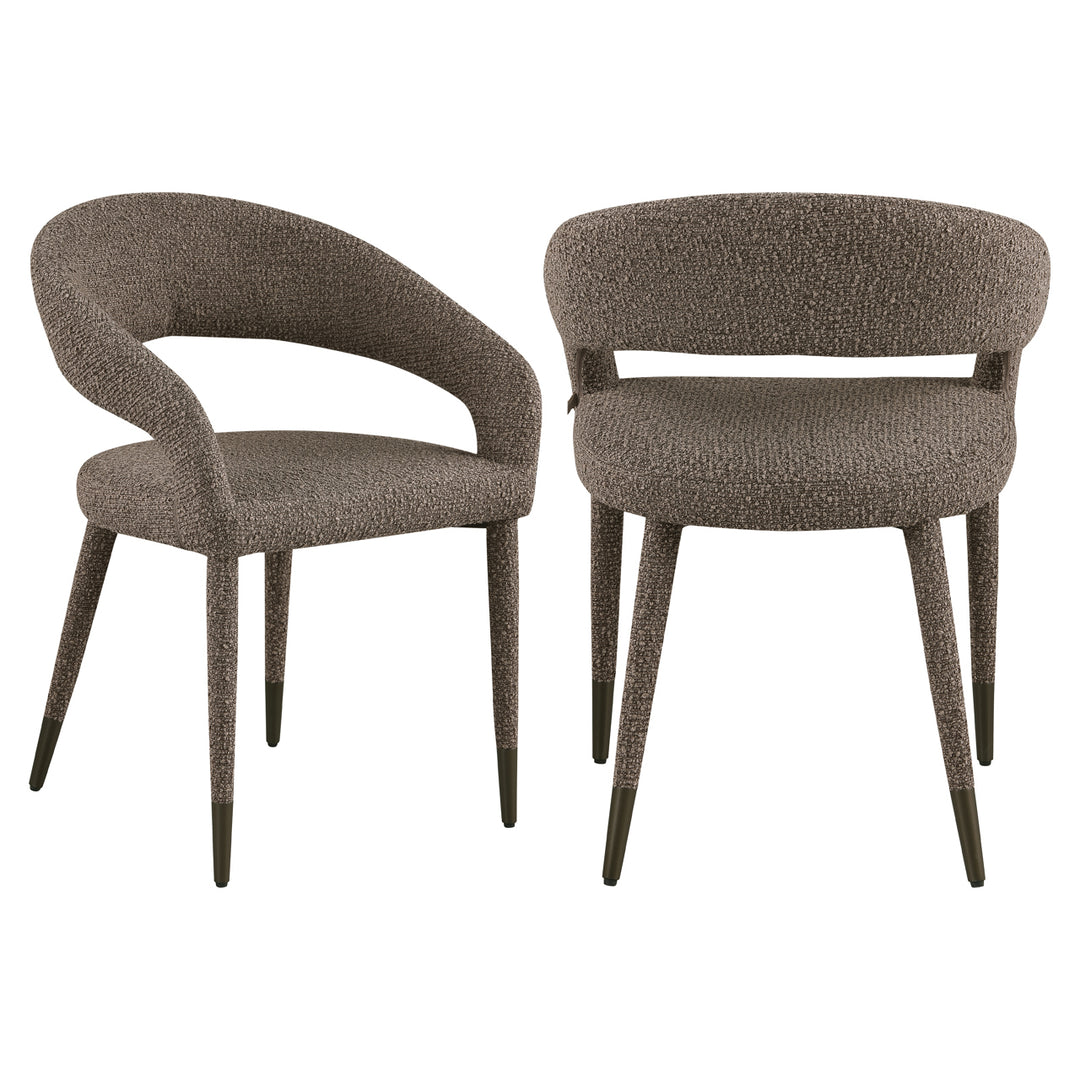 Eetkamerstoel Gia brown chunky