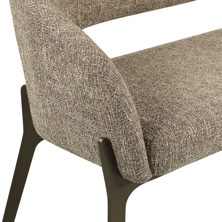 Eetkamer bank Kenzi brown tweed