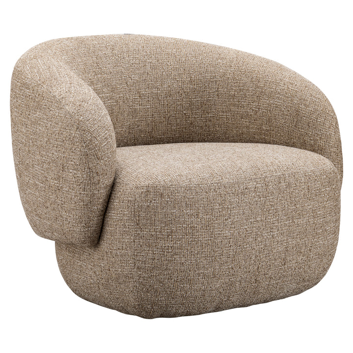 Lounge stoel Milano sand tweed fire retardant