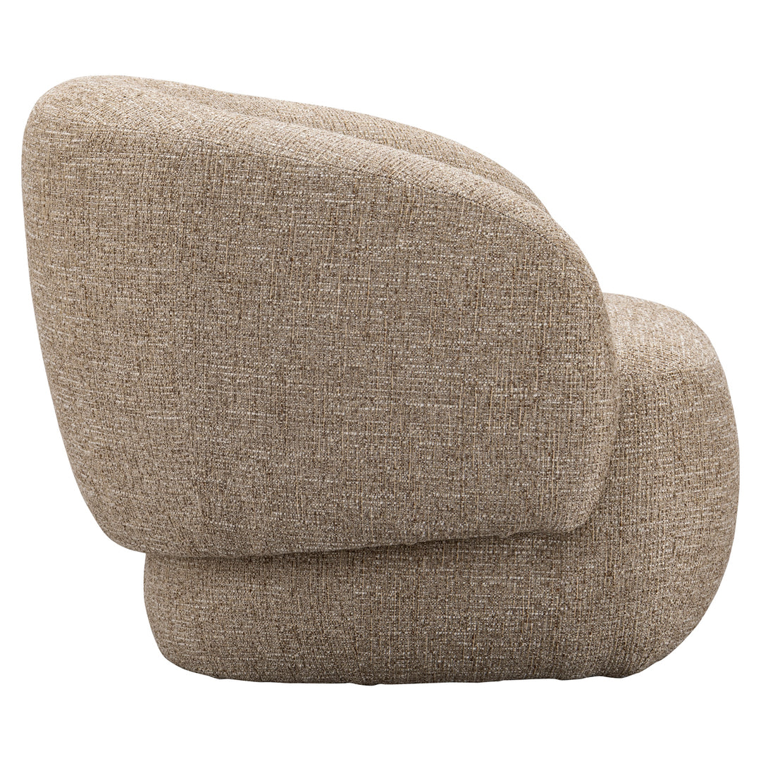 Lounge stoel Milano sand tweed fire retardant