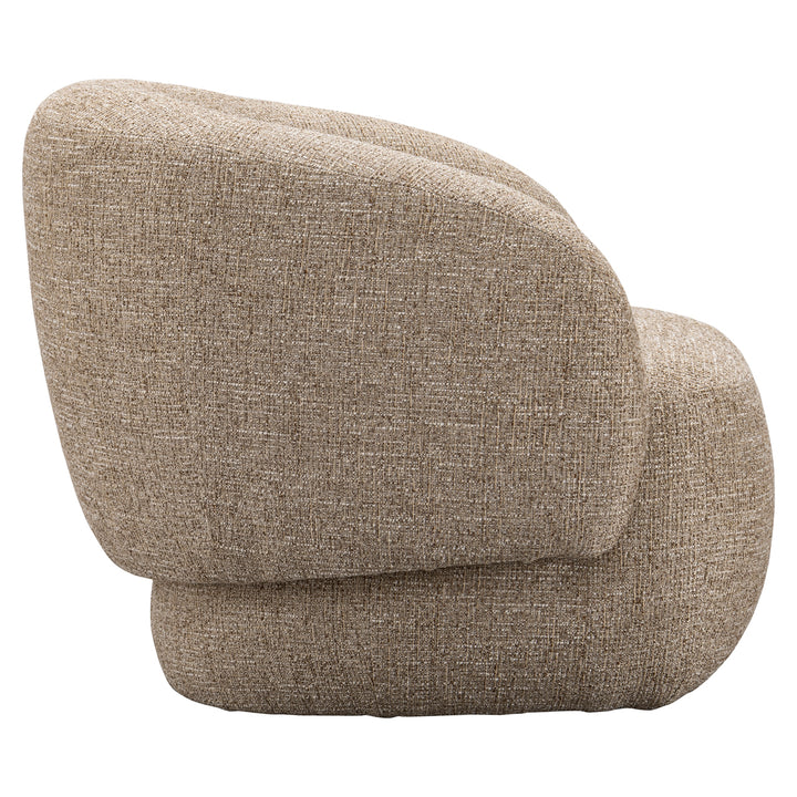 Lounge stoel Milano sand tweed fire retardant