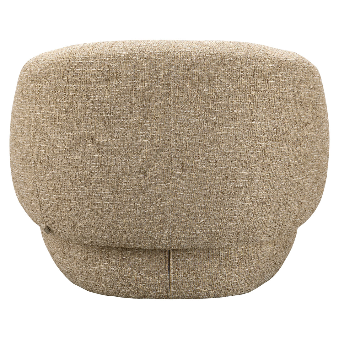Lounge stoel Milano sand tweed fire retardant