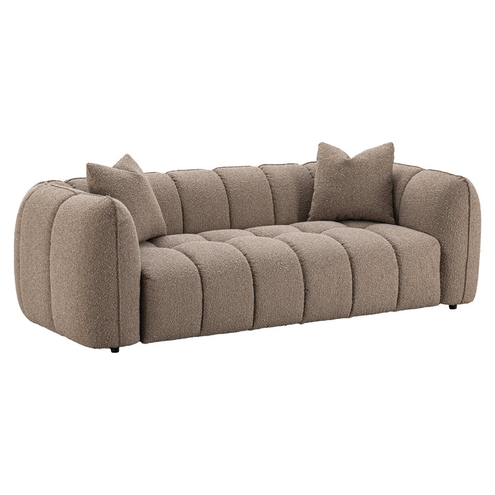 Bank Hogan mocca chunky 3-seater fire retardant