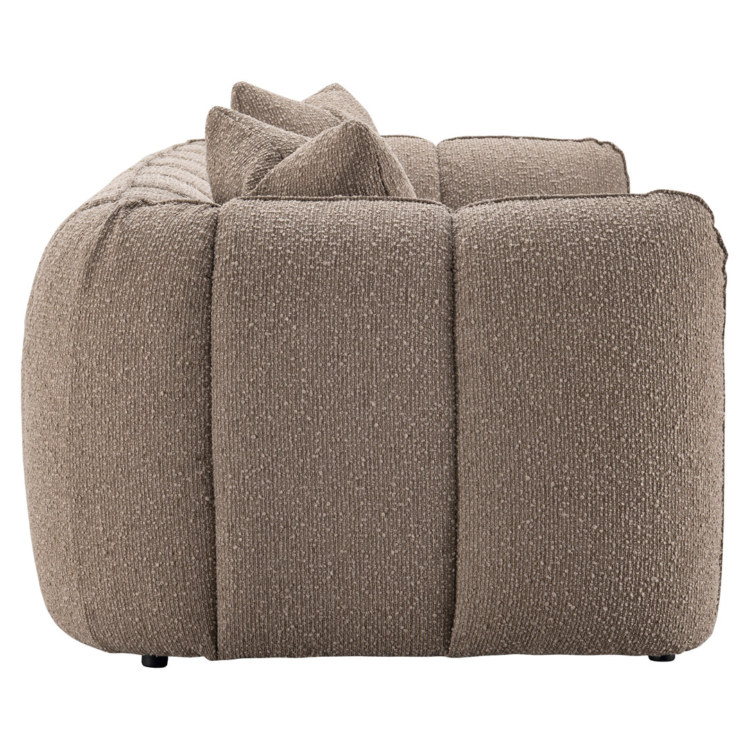Bank Hogan mocca chunky 3-seater fire retardant