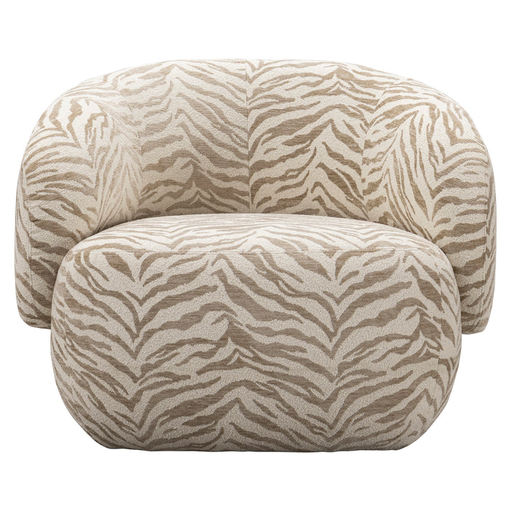Lounge stoel Milano beige tiger