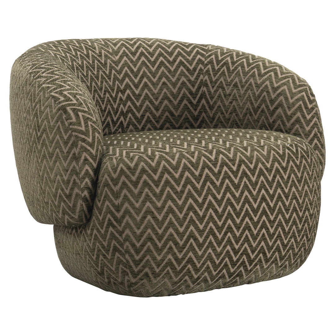 Lounge stoel Milano moss chevron
