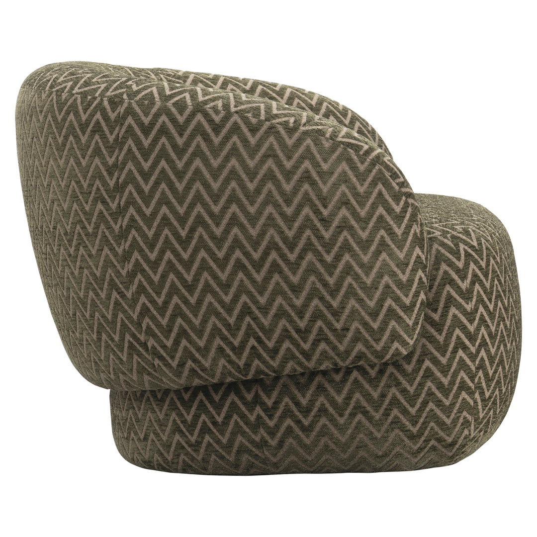 Lounge stoel Milano moss chevron