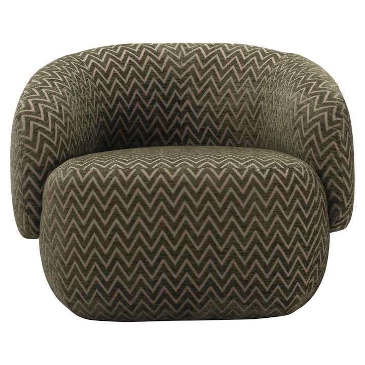 Lounge stoel Milano moss chevron