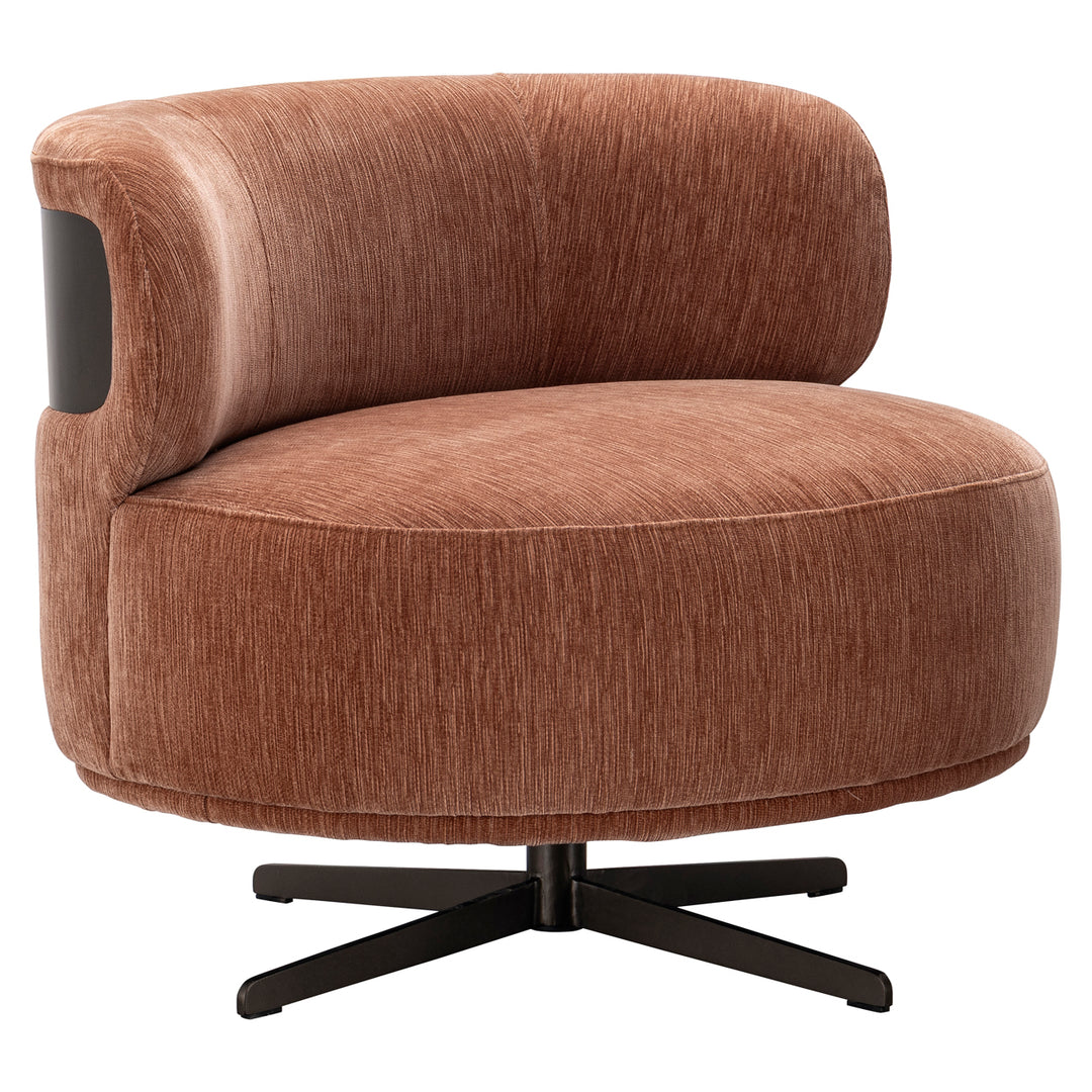 Lounge stoel Lauren be straight mocha mousse swivel