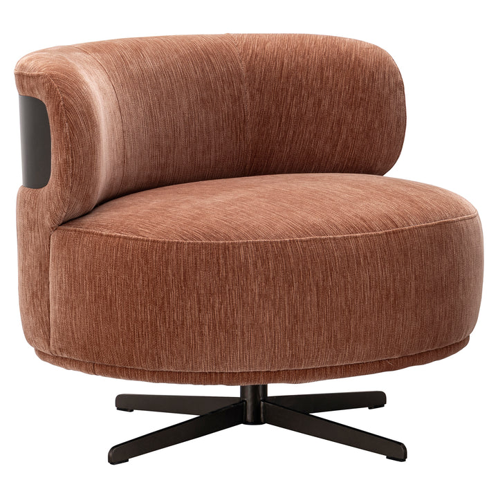 Lounge stoel Lauren be straight mocha mousse swivel