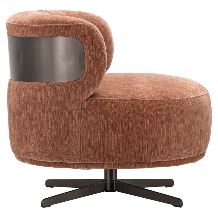 Lounge stoel Lauren be straight mocha mousse swivel