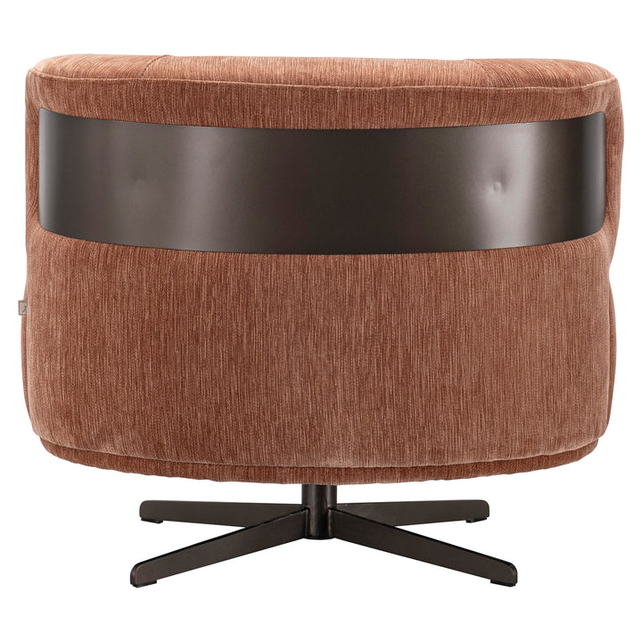 Lounge stoel Lauren be straight mocha mousse swivel