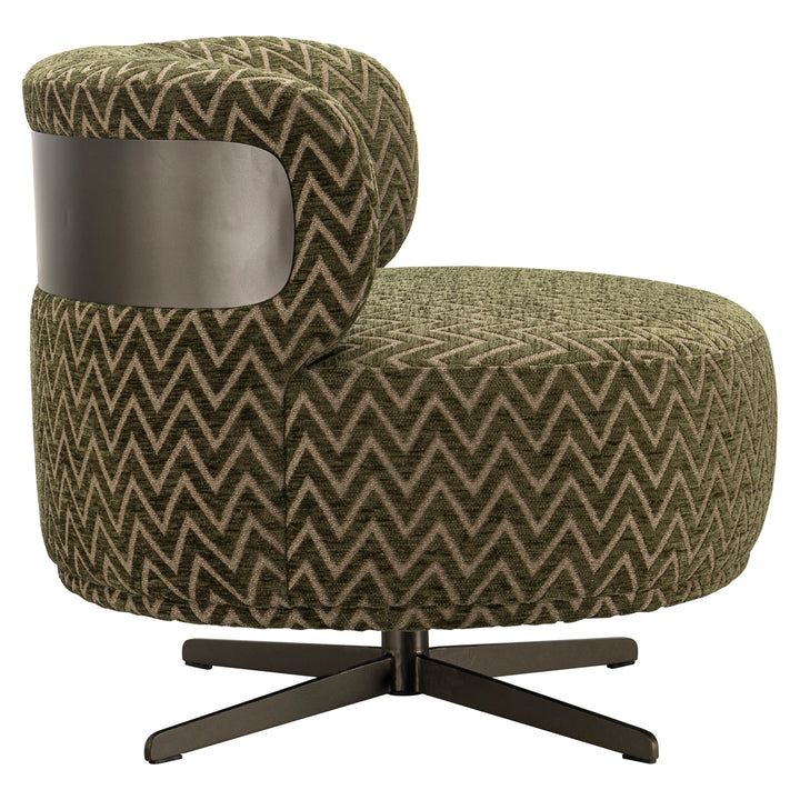 Lounge stoel Lauren moss chevron swivel