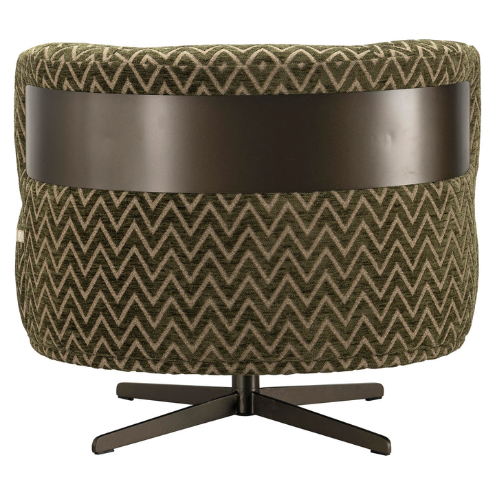 Lounge stoel Lauren moss chevron swivel