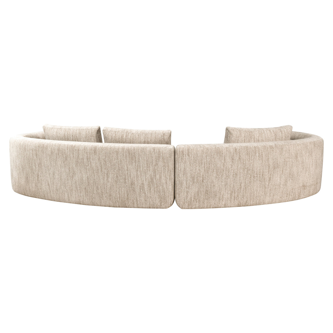 Bank Angusto natural softweave lounge left