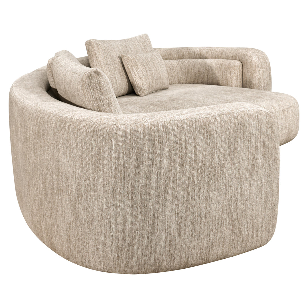 Bank Angusto natural softweave lounge right