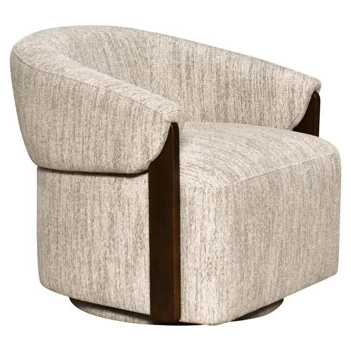Lounge stoel Marina natural softweave swivel fire retardant
