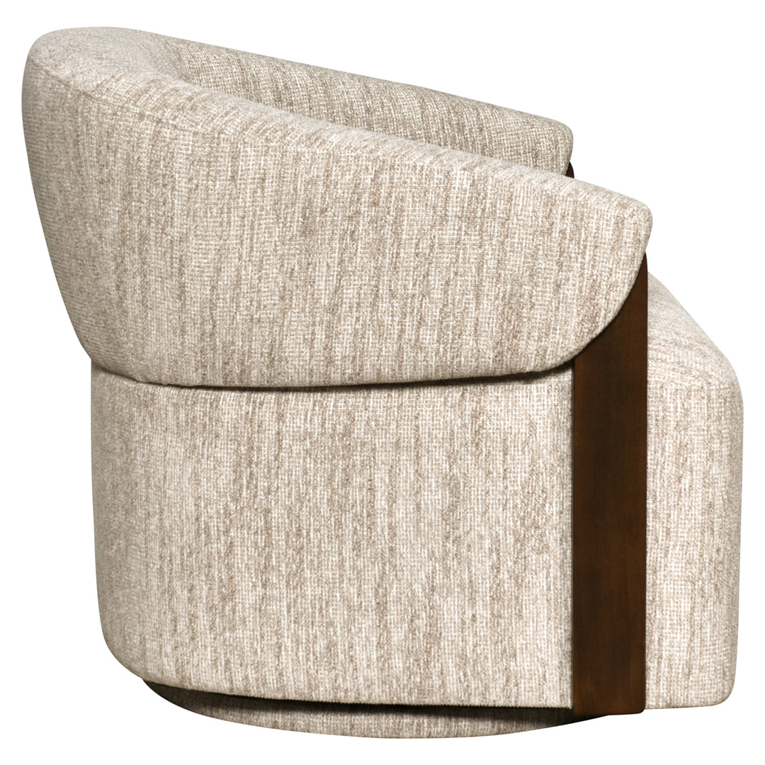 Lounge stoel Marina natural softweave swivel fire retardant