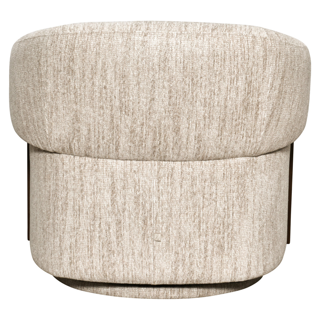 Lounge stoel Marina natural softweave swivel fire retardant