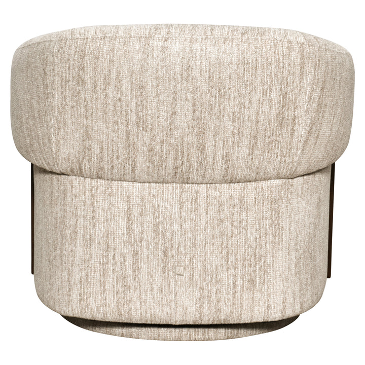 Lounge stoel Marina natural softweave swivel fire retardant