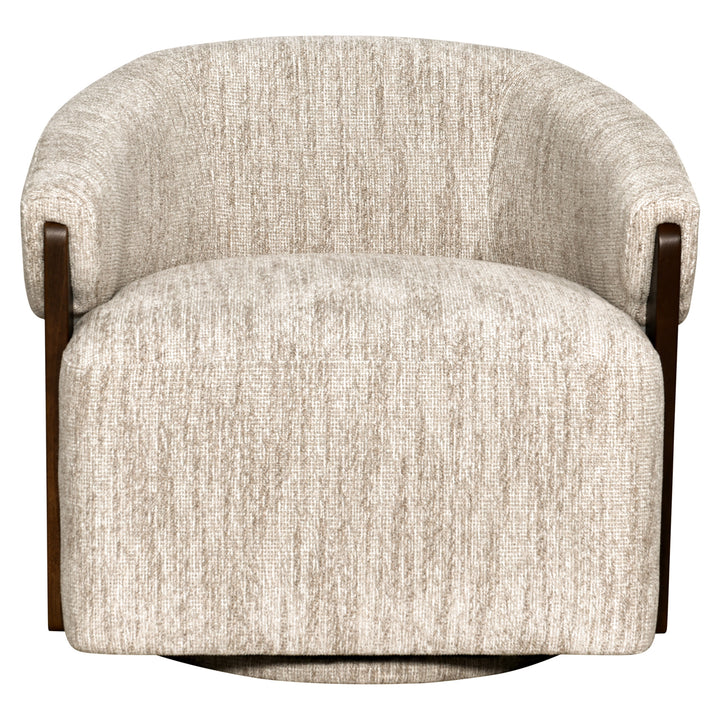 Lounge stoel Marina natural softweave swivel fire retardant
