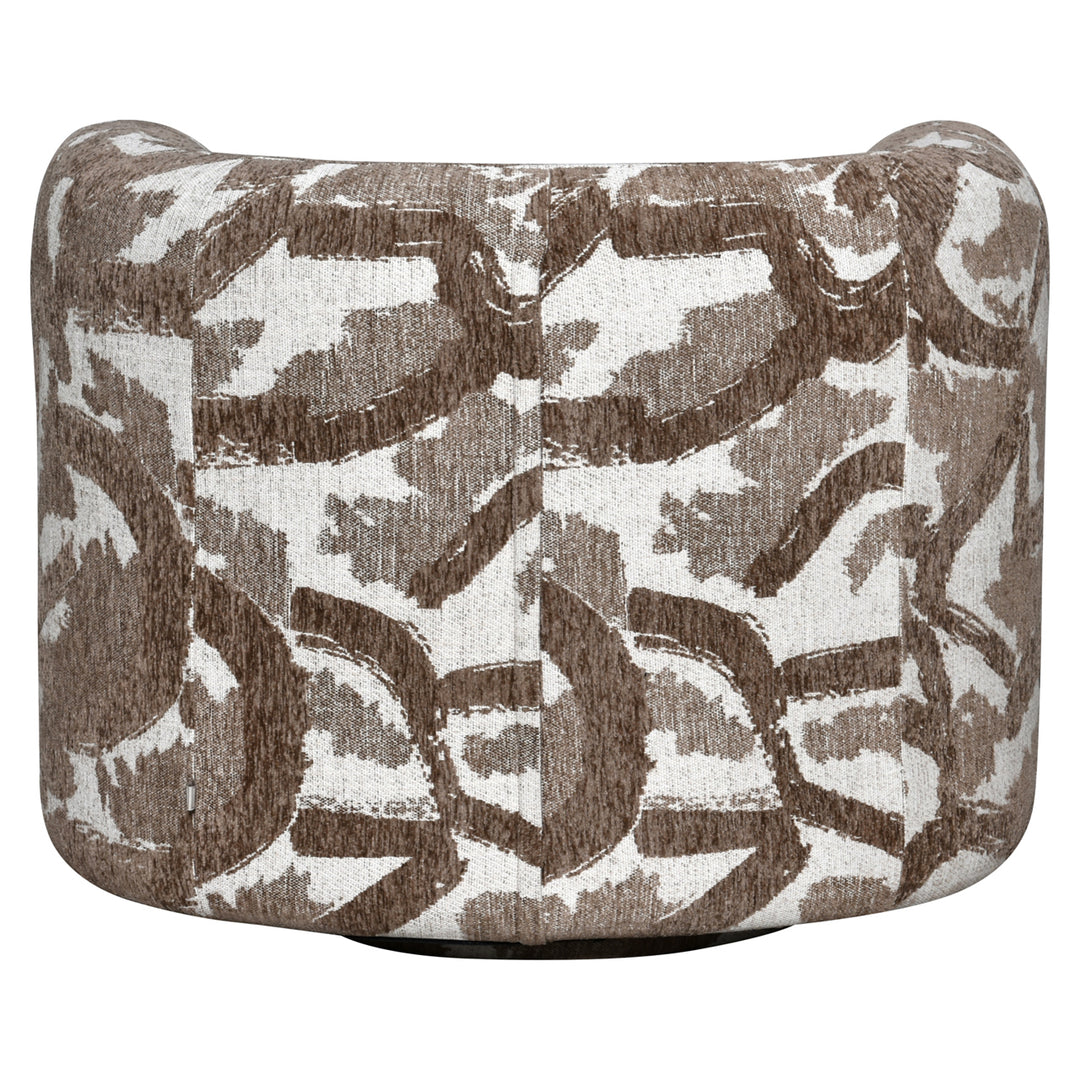 Lounge stoel Talley brown nature swivel