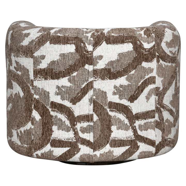 Lounge stoel Talley brown nature swivel