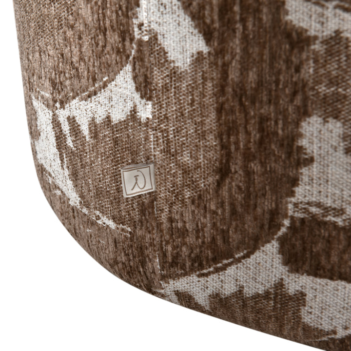 Lounge stoel Talley brown nature swivel