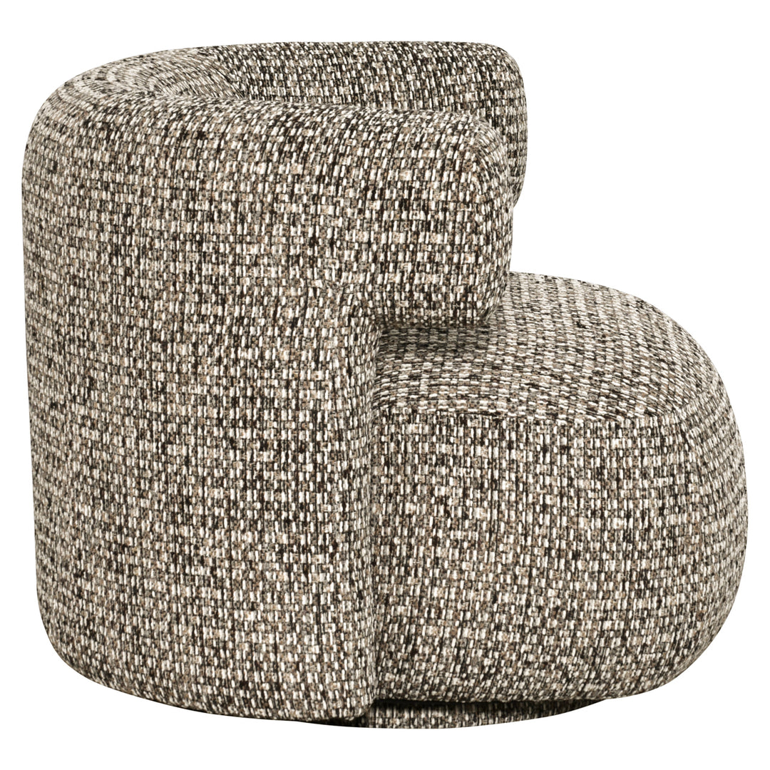 Lounge stoel Talley cobblestone swivel