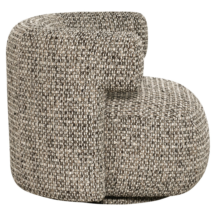 Lounge stoel Talley cobblestone swivel