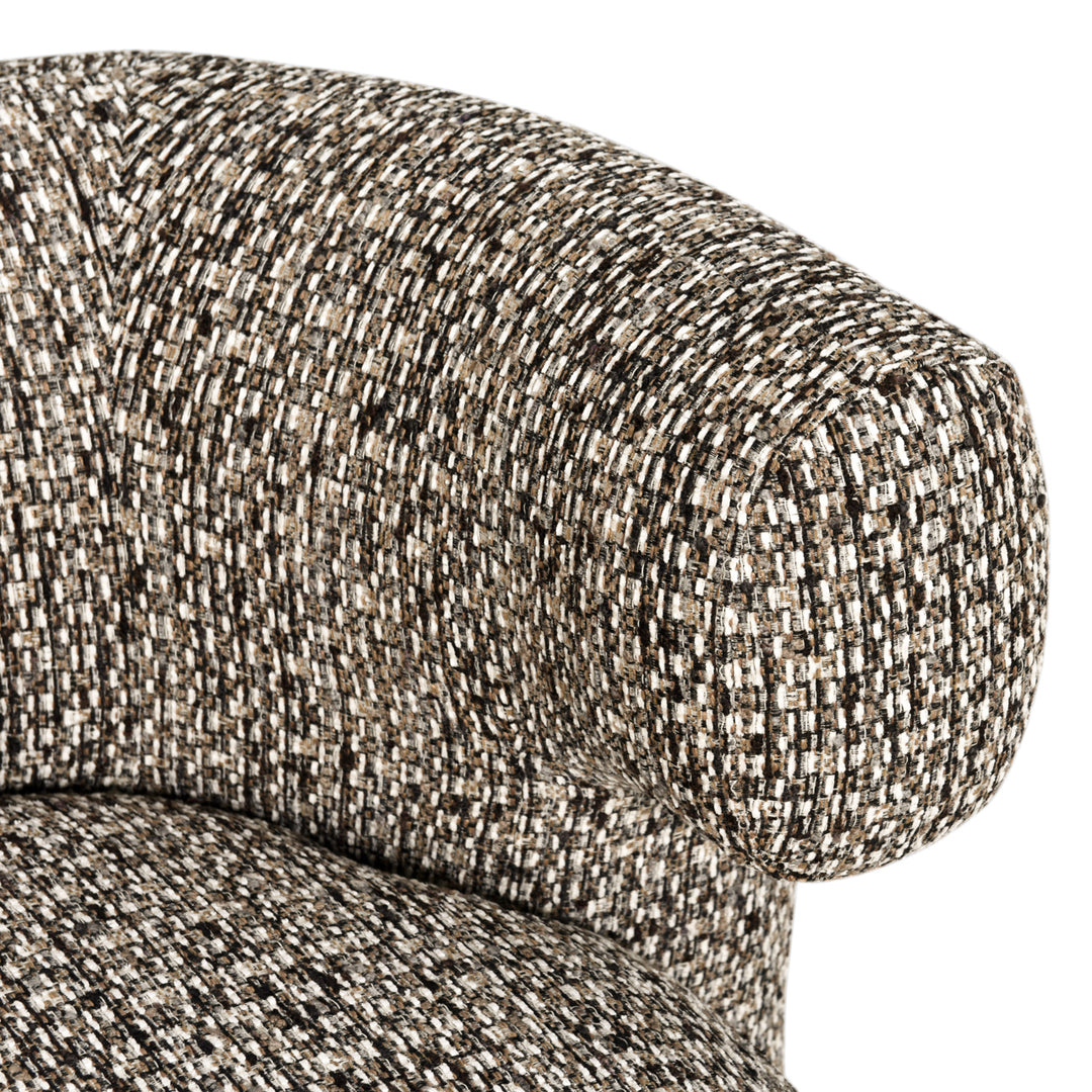 Lounge stoel Talley cobblestone swivel