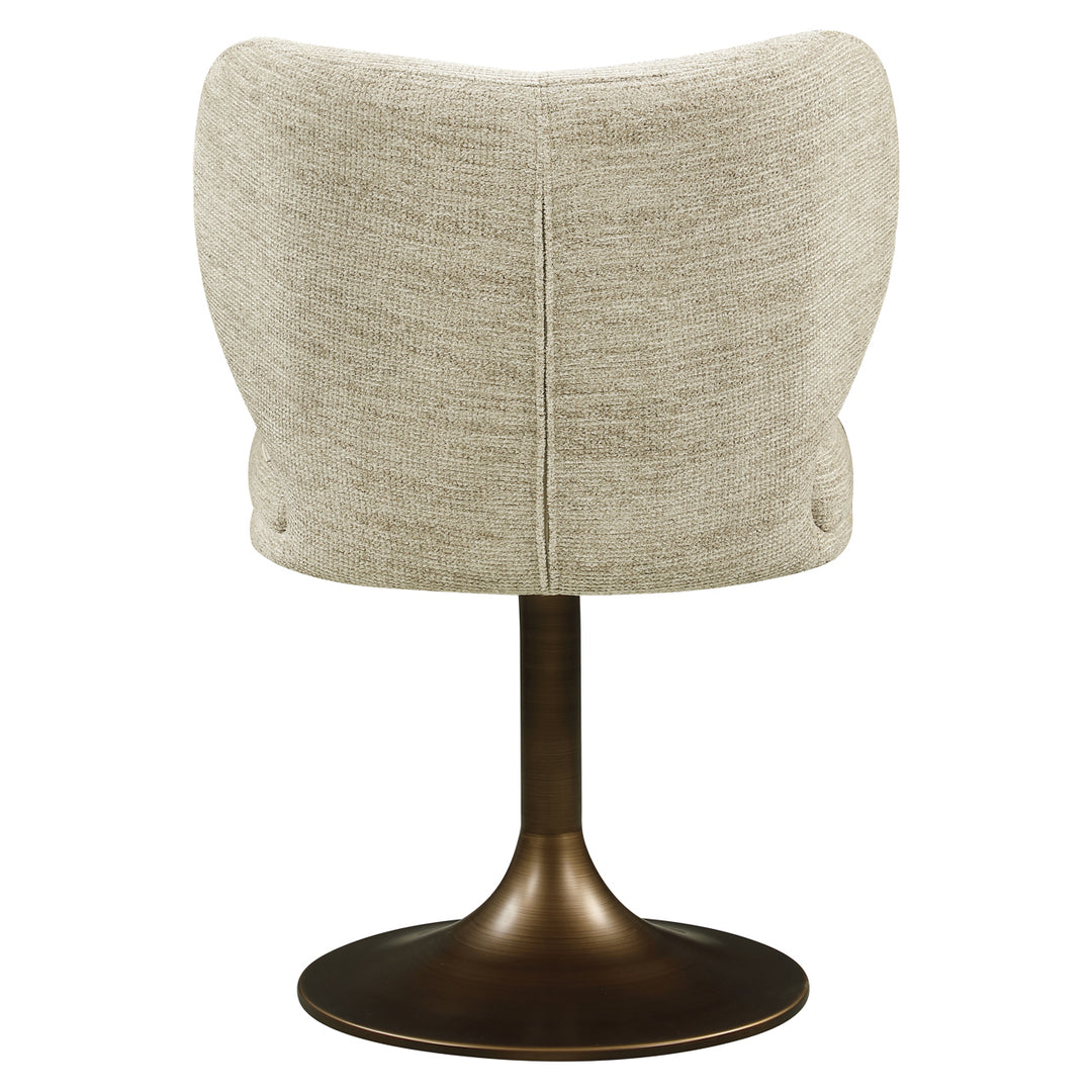 Eetkamerstoel Amely natural softweave swivel