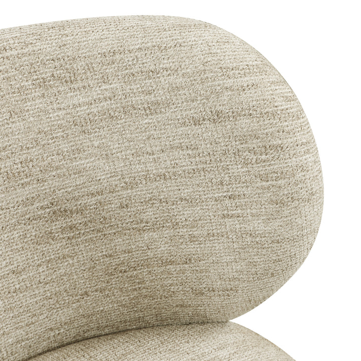 Eetkamerstoel Amely natural softweave swivel