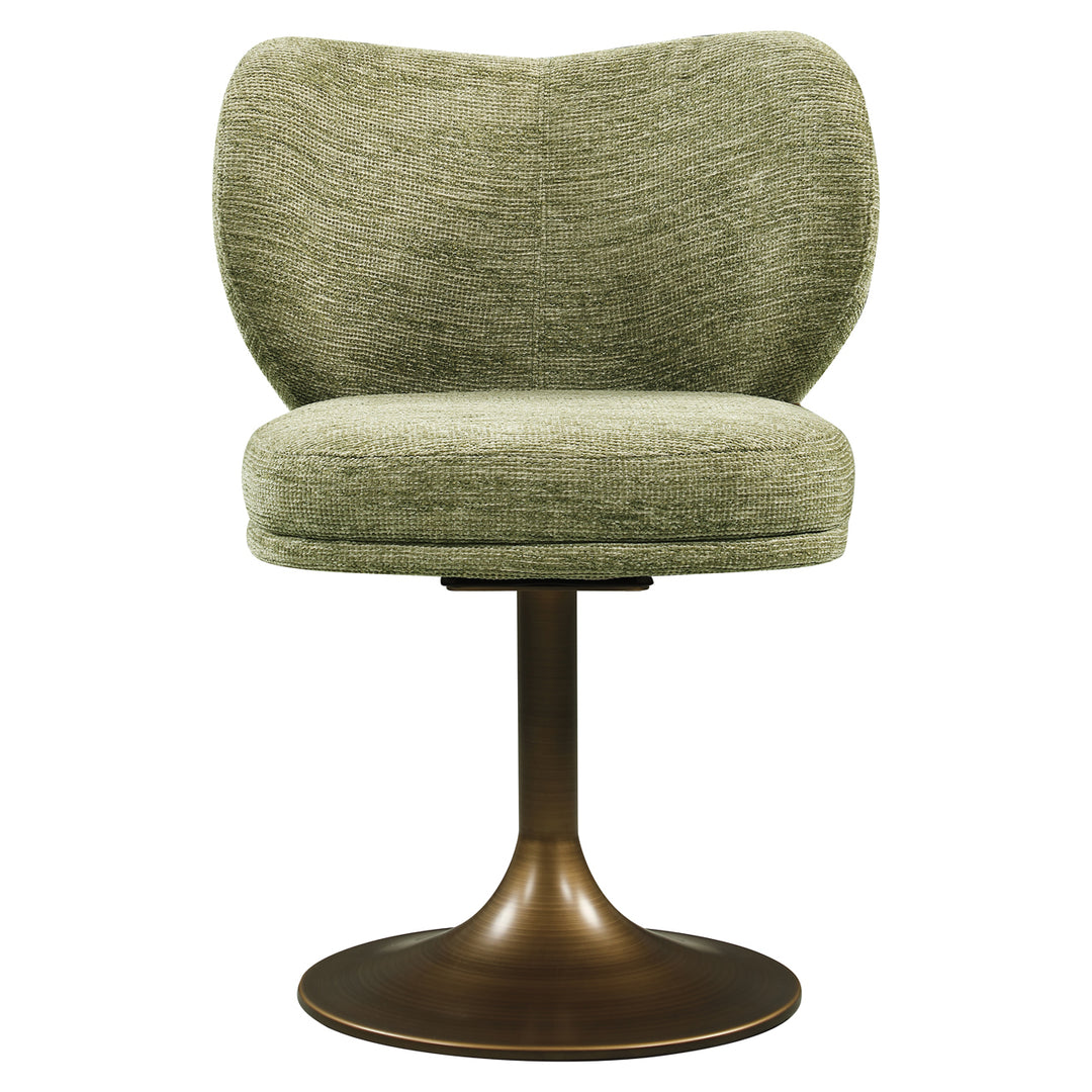 Eetkamerstoel Amely pistache softweave swivel