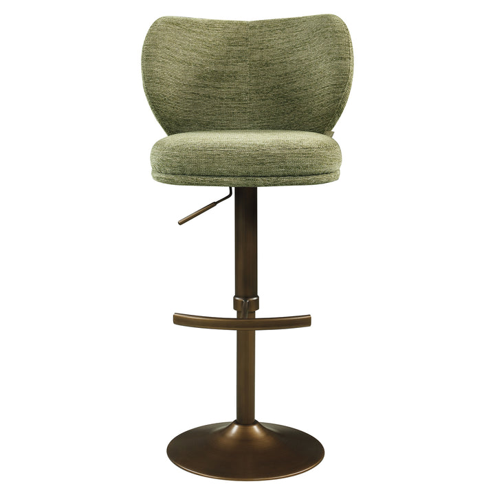 Barstoel Amely pistache softweave swivel