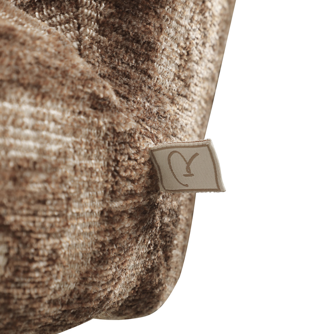 Eetkamerstoel Fiona brown labyrinth swivel