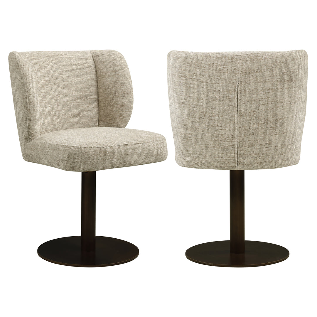 Eetkamerstoel Fiona natural softweave swivel