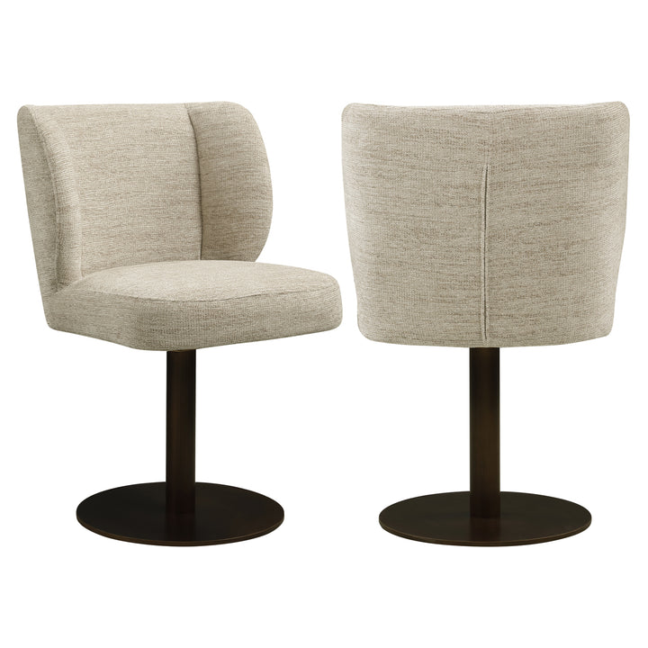 Eetkamerstoel Fiona natural softweave swivel