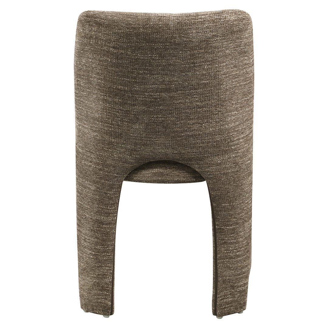 Eetkamerstoel Maya brown softweave (Set of 2)