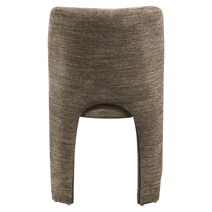 Eetkamerstoel Maya brown softweave (Set of 2)