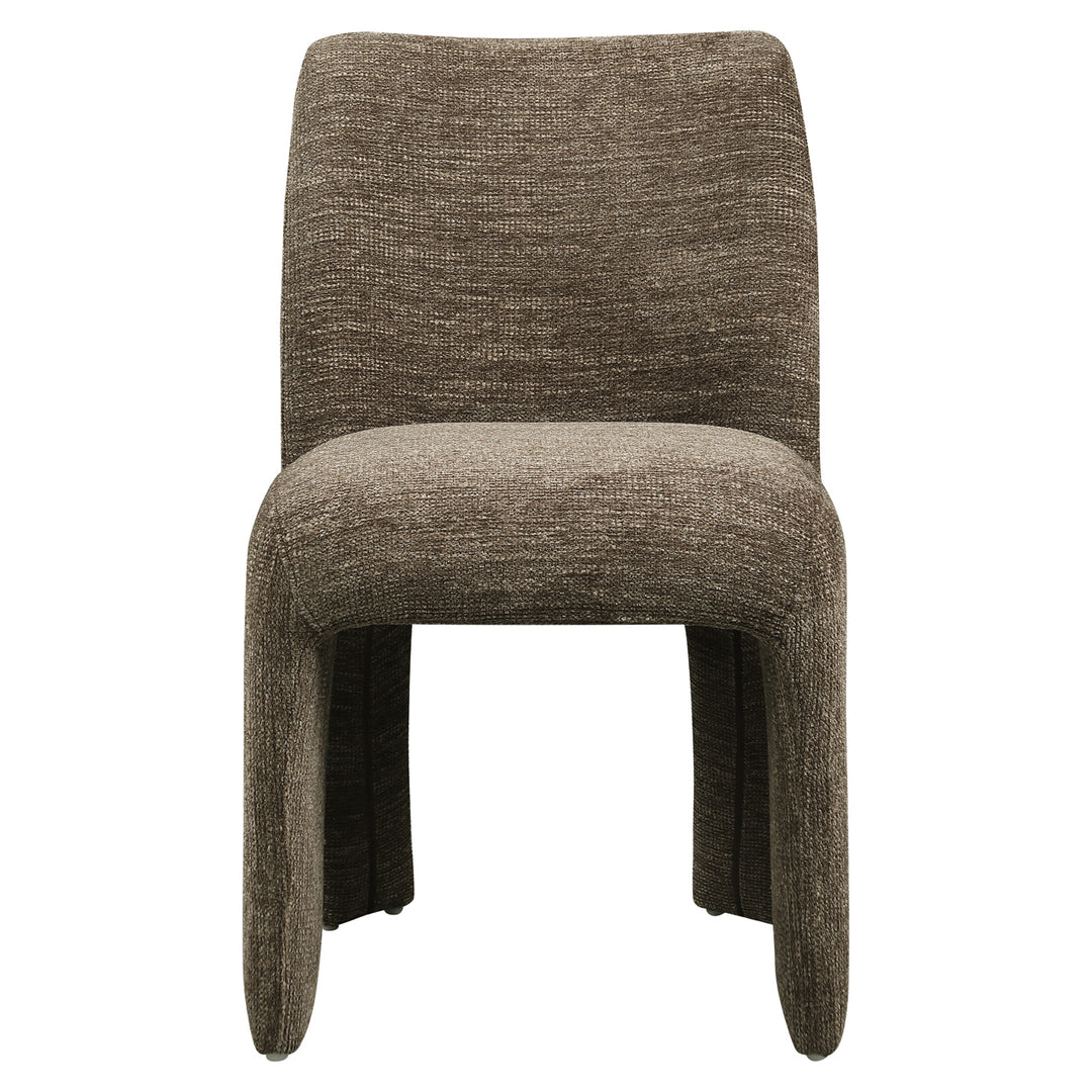 Eetkamerstoel Maya brown softweave (Set of 2)
