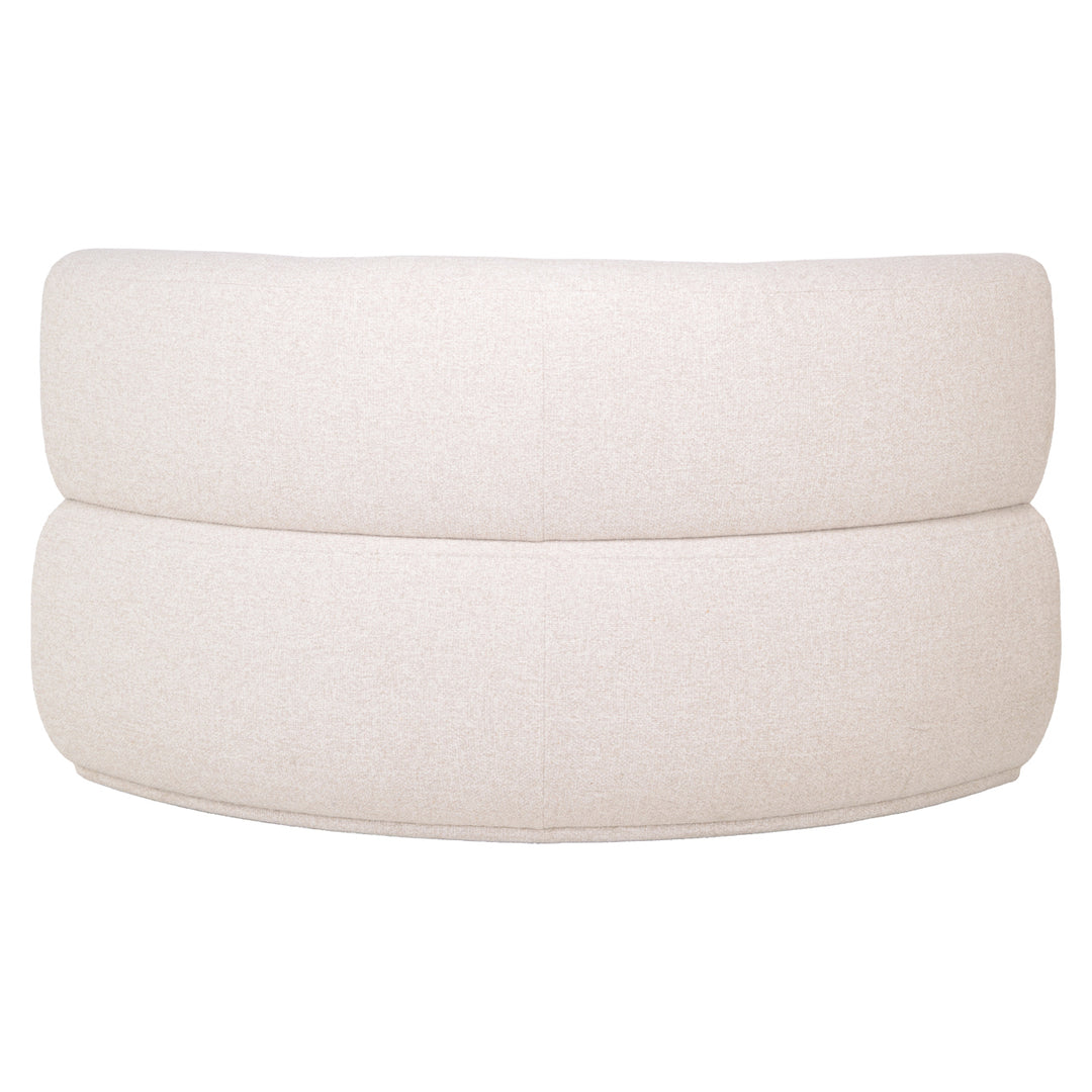 Eetkamer bank Sorrobon cayenne ecru round - fully upholstered