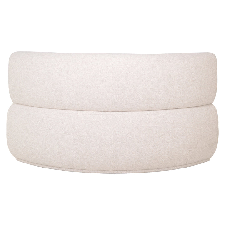 Eetkamer bank Sorrobon cayenne ecru round - fully upholstered