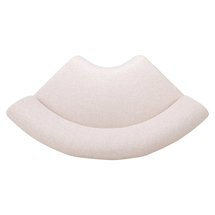 Eetkamer bank Sorrobon cayenne ecru round - fully upholstered
