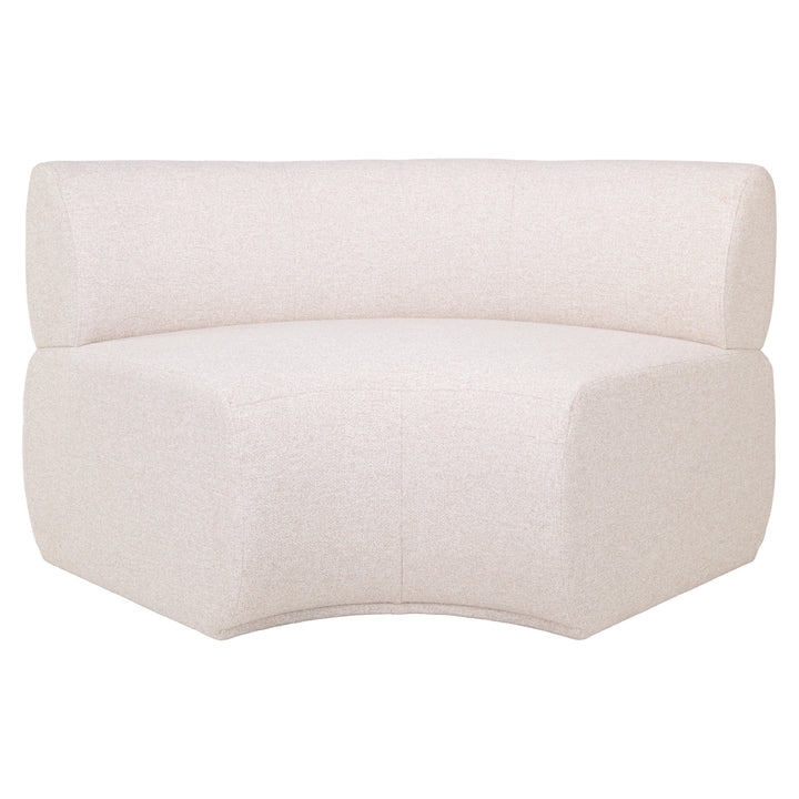 Eetkamer bank Sorrobon cayenne ecru round - fully upholstered